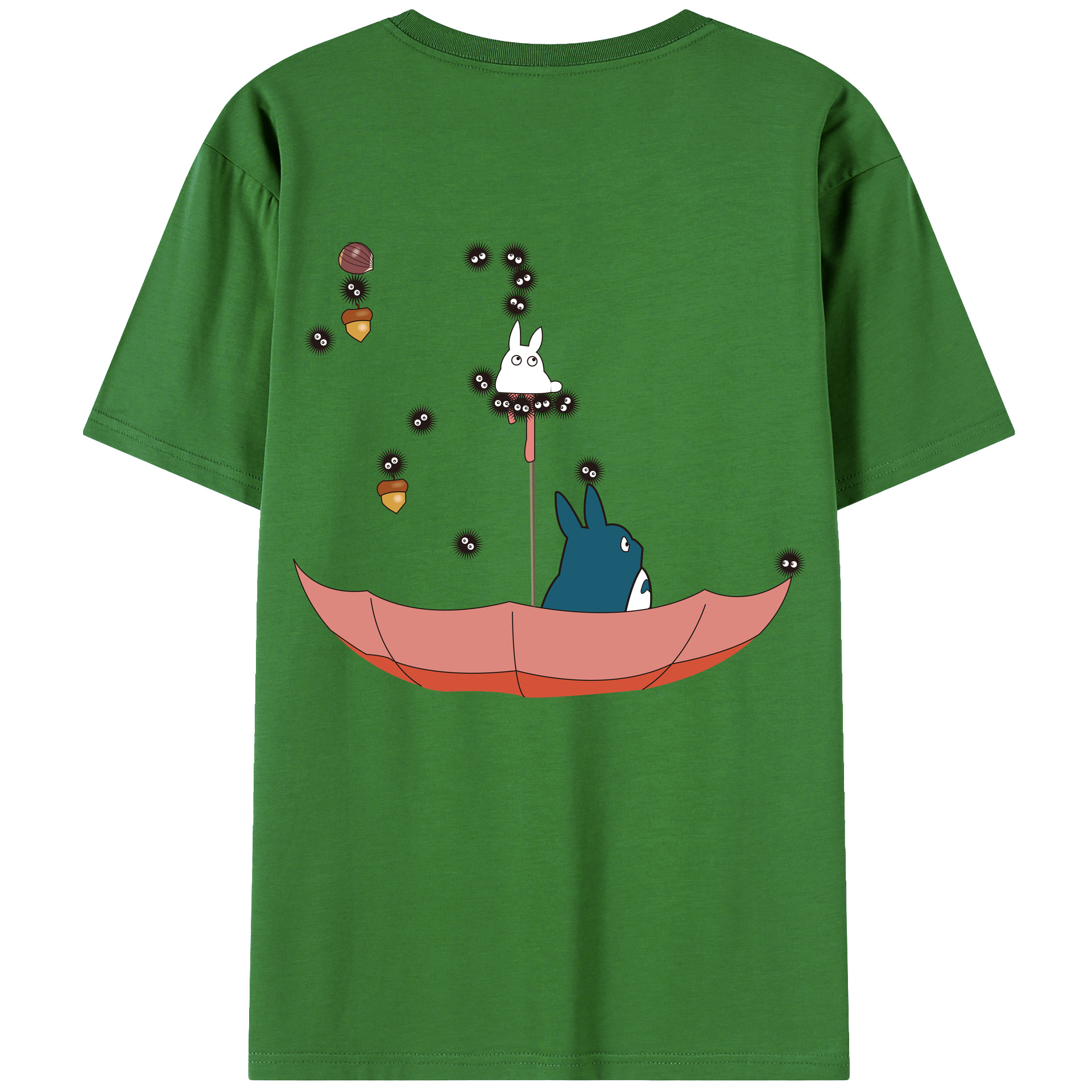 （画像用） となりのトトロ 草壁メイ 草壁サツキ My Neighbor Totoro Satsuki Kusakabe Mei Kusakabe レディース半袖Tシャツ(バックプリント)